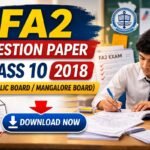 FA2 Question Paper Class 10 2018